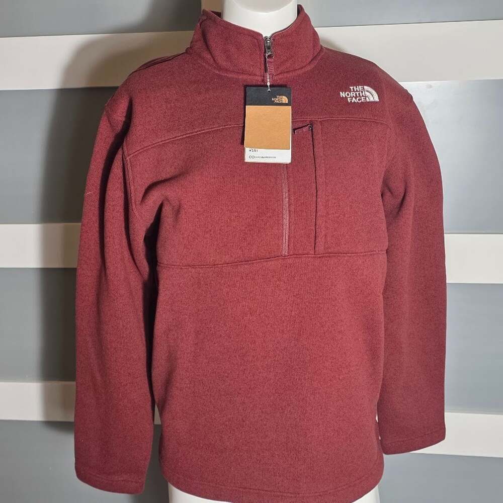 THE NORTH FACE M GORDON LYONS 1/4 ZIP SUMAC HEATHER JACKET $90 NWT MEN SIZE XL